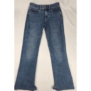 Express Skyscraper Mid Rise Bootcut Jeans Dark‎ Wash Denim Conscious Edit 4S 26"